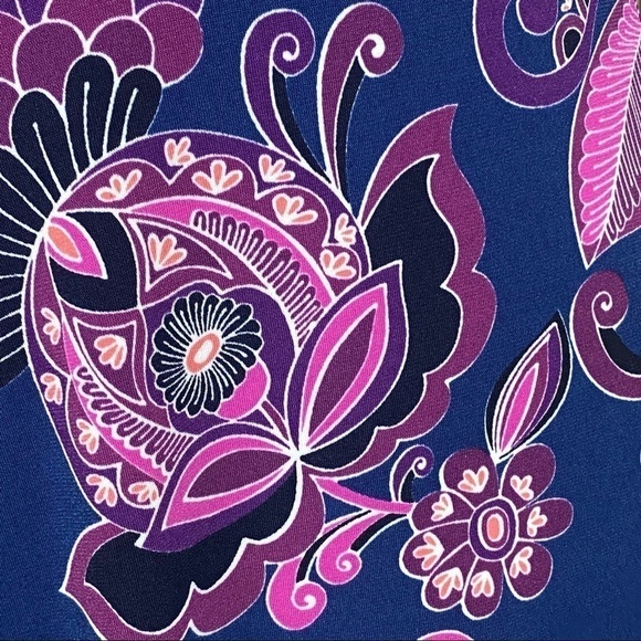 Trina Turk‎ Paisley Print Faux Wrap Jersey Dress - Picture 7 of 16